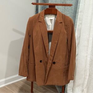 H&M Tan Double-Breasted Blazer